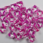 SL-00030-44877 Silky Bead Crystal Pink Lined 30 Pc.-0