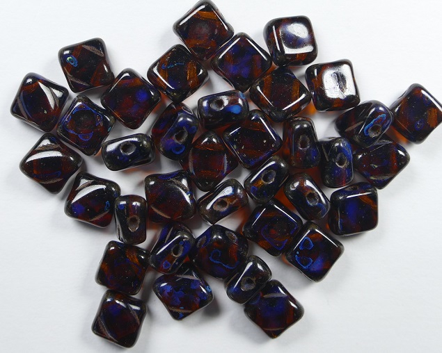 SL-10100-86800 Silky Bead Dark Topaz Travertin 30 Pc.-0