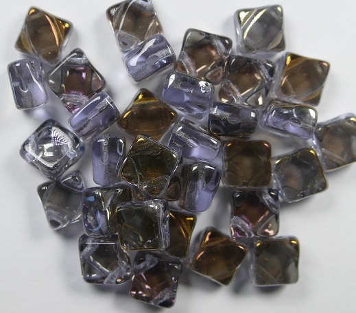 SL-20210-22601 Silky Bead Transparent Violet (Alexandriet) Valentinite 30 Pc.-0