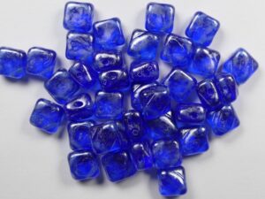 SL-30060-56901 Silky Bead Sapphire Silver Shimmer 30 Pc.-0