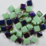 SL-53100-29500 Silky Bead Opaque Light Green Sliperit 30 Pc.-0