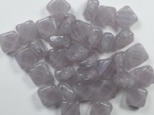 SL-99998 Silky Bead White Opal Mixed Purple 30 Pc.-0