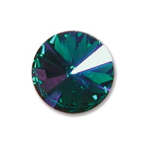 SW-R-14-EMGB Emerald Glacier Blue 14 mm Swarovski Rivoli-0 SW-R-14-EMGB Emerald Glacier Blue 14 mm Swarovski Rivoli-0
