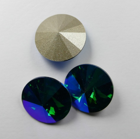 SW-R-14-EMGB Emerald Glacier Blue 14 mm Swarovski Rivoli-17675
