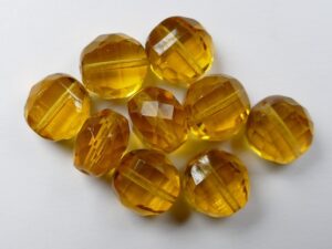 0030080 Topaz Lamel Facet 12 mm. 8 Stuks.-0