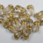 0150179 Bloem kelk Crystal met goud 25 stuks-0
