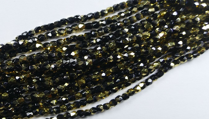 2FP-23980-26441 Fire Polished Jet Amber 2 mm.-0