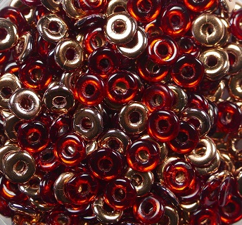 O-90090-27101 Red Capri Gold O bead ® 5 gram.-0