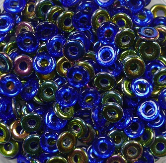 O-30070-28101 Sapphire Vitrail O bead ® 5 gram.-0 O-30070-28101 Sapphire Vitrail O bead ® 5 gram.-0