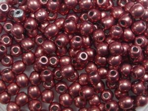 03-R-04B01 Colortrends Saturated Metallic Grenadine Round 3 mm. 100 stuks-0