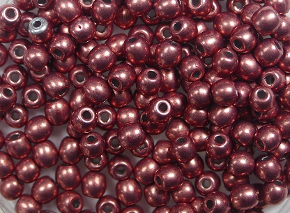 03-R-04B01 Colortrends Saturated Metallic Grenadine Round 3 mm. 100 stuks-0