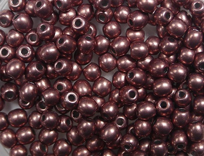 03-R-04B04 Colortrends Saturated Metallic Butterum Round 3 mm. 100 stuks-0 03-R-04B04 Colortrends Saturated Metallic Butterum Round 3 mm. 100 stuks-0