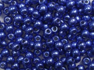 03-R-04B05 Colortrends Saturated Metallic Navy Peony Round 3 mm. 100 stuks-0