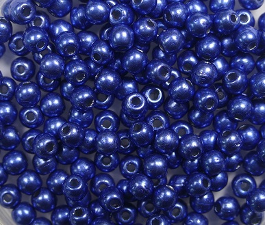 03-R-04B05 Colortrends Saturated Metallic Navy Peony Round 3 mm. 100 stuks-0 03-R-04B05 Colortrends Saturated Metallic Navy Peony Round 3 mm. 100 stuks-0
