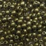 03-R-04B08 Colortrends Saturated Metallic Golden Lime Round 3 mm. 100 stuks-0