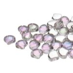 GIN-00030-26536 Matubo 2 Hole Ginko Bead Backlit Pink Mist 10 gram-0