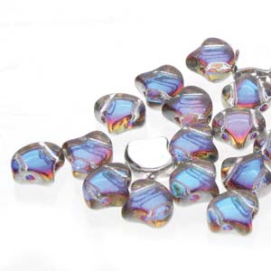 GIN-00030-26601 Matubo 2 Hole Ginko Bead Backlit Petroleum 10 gram-0 GIN-00030-26601 Matubo 2 Hole Ginko Bead Backlit Petroleum 10 gram-0
