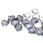 GIN-00030-26901 Matubo 2 Hole Ginko Bead Backlit Periwinkle 10 gram-0