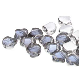 GIN-00030-26901 Matubo 2 Hole Ginko Bead Backlit Periwinkle 10 gram-0