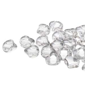 GIN-00030-27002 Matubo 2 Hole Ginko Bead Backlit Crystal 10 gram-0 GIN-00030-27002 Matubo 2 Hole Ginko Bead Backlit Crystal 10 gram-0