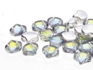 GIN-00030-29801 Matubo 2 Hole Ginko Bead Backlit Uranium 10 gram-0