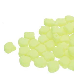 GIN-02010-92921 Matubo 2 Hole Ginko Bead Bondeli Matt Lemon 10 gram-0