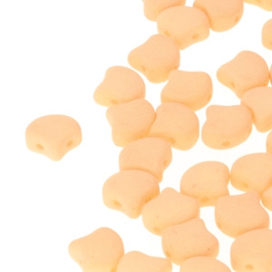 GIN-02010-92922 Matubo 2 Hole Ginko Bead Bondeli Matt Orange 10 gram-0 GIN-02010-92922 Matubo 2 Hole Ginko Bead Bondeli Matt Orange 10 gram-0