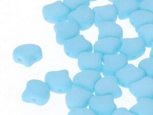 GIN-02010-92927 Matubo 2 Hole Ginko Bead Bondeli Matt Blue Raspberry 10 gram-0