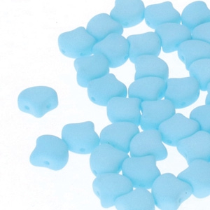 GIN-02010-92927 Matubo 2 Hole Ginko Bead Bondeli Matt Blue Raspberry 10 gram-0