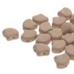 GIN-02010-92940 Matubo 2 Hole Ginko Bead Bondeli Matt Capuccino 10 gram-0