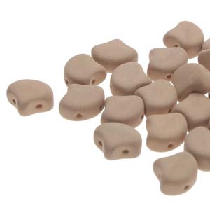 GIN-02010-92940 Matubo 2 Hole Ginko Bead Bondeli Matt Capuccino 10 gram-0