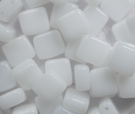 TH-02010 2Hole Square White Alabaster 25 Pc-0