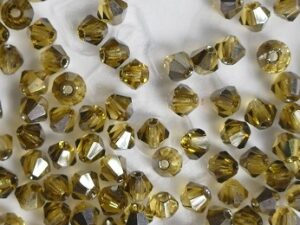 03-MC-10070-27401 Bicone, Topaz Chrome 3 mm. 50 Pc.-0