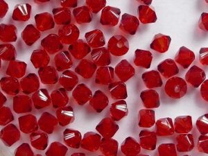 03-MC-90090 Bicone Siam Ruby 3 mm. 50 Pc.-0