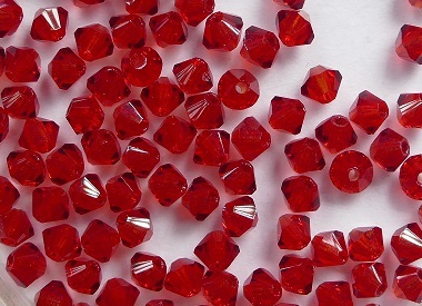 03-MC-90090 Bicone Siam Ruby 3 mm. 50 Pc.-0