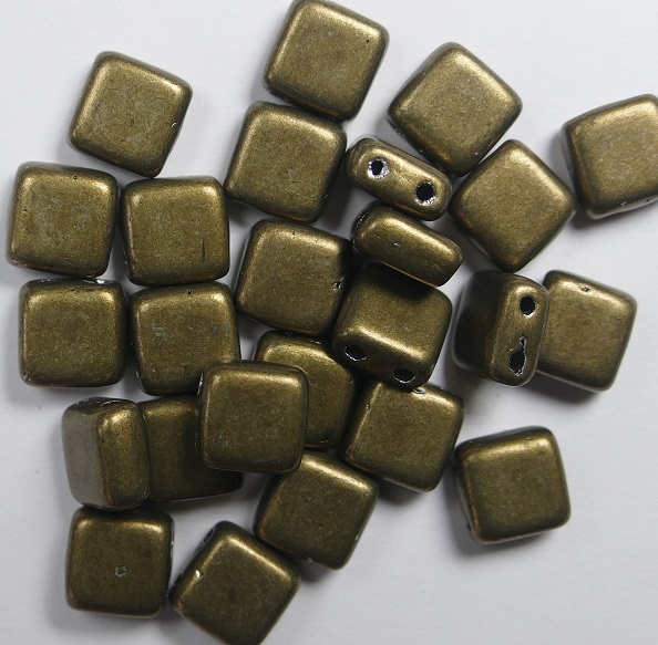 CMT-05A01 CzechMates Tile Bead Color Trends Saturated Metallic Emperador 25 st.-0