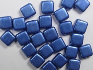 CMT-05A05 CzechMates Tile Bead Color Trends Saturated Metallic Little Boy Blue 25 st.-0