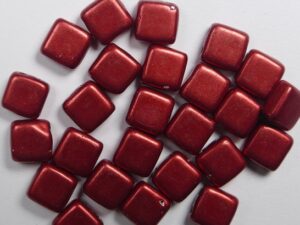 CMT-05A08 CzechMates Tile Bead Color Trends Saturated Metallic Cherry Tomato 25 st.-0