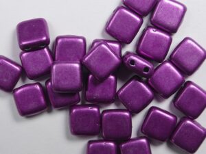 CMT-05A10 CzechMates Tile Bead Color Trends Saturated Metallic Spring Crocus 25 st.-0