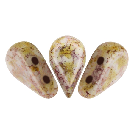 AM-03000-15695 Amos® par Puca Opaque Mix Rose/Gold Ceramic Look 10 gram-0