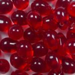 CD-6×9-90080 Siam Ruby Czech Glass Drops 40 stuks-0
