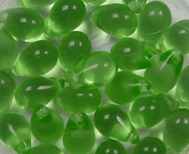 CD-6x9-50520 Peridot Czech Glass Drops 40 stuks-0 CD-6x9-50520 Peridot Czech Glass Drops 40 stuks-0