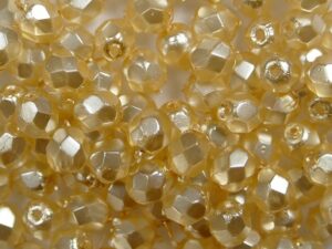 0040251 Crystal Pearl Peach facet 4 mm. 50 Pc.-0