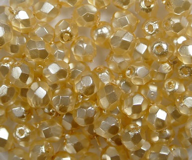 0040251 Crystal Pearl Peach facet 4 mm. 50 Pc.-0