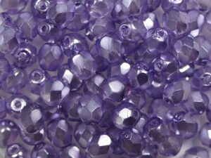 0080701 Crystal Pearl Lavender facet 4 mm. 50 Pc.-0