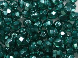 0100534 Crystal Pearl Turquoise facet 4 mm. 50 Pc.-0
