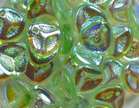 RP-50500-28701 Rose Petals 8x7 mm Light Peridot AB 50 Pc.-0