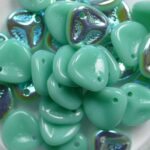 RP-53120-28701 Rose Petals 8×7 mm Opaque Green Turquoise AB 50 Pc.-0