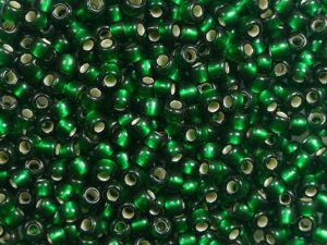 TR-11-0036F Silver Lined Frosted Green Emerald-0