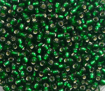 TR-11-0036F Silver Lined Frosted Green Emerald-0